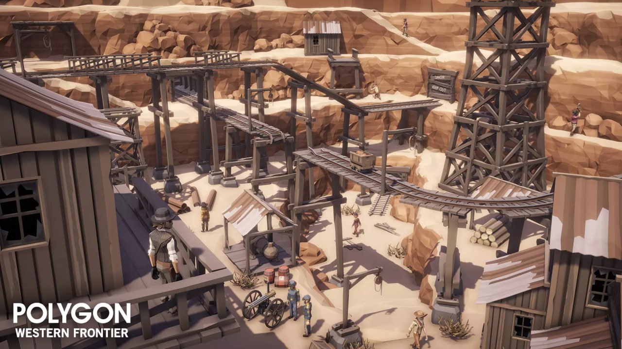 POLYGON Western Frontier - Low Poly 3D Art by Synty📱 - изображение 3